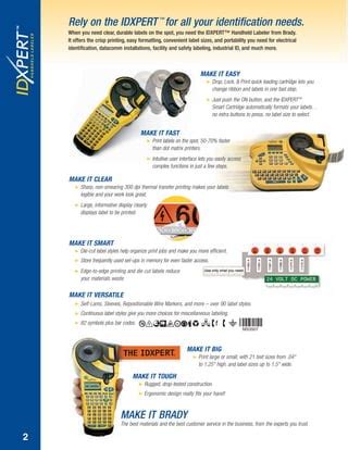 Brady Idxpert Label Printer Brochure | PDF