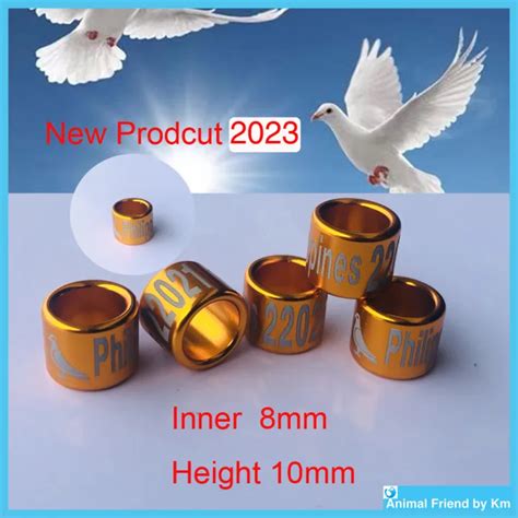 PHA Ring 2023 2022 Pigeon Ring Yellow Aluminium Bird Dove Racing Pigeon