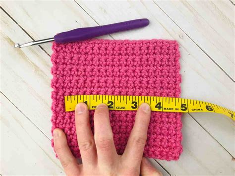 How To Make A Crochet Gauge Swatch Rows And Rounds