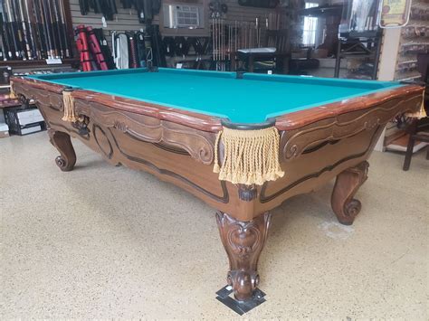 Oversize Delta Walnut New Orleans Style Schmidt Billiards Game Rooms