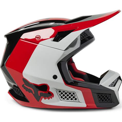 Fox Racing 2023 V3 RS Efekt Flo Red Motocross Helmet Helmets