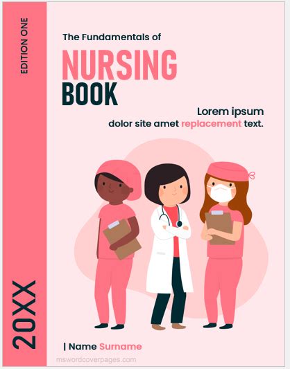 Nursing Book Cover Page Templates | Download Edit & Print