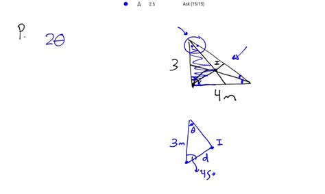 SOLVED Determine The Distance Between The Incenter Of The Right