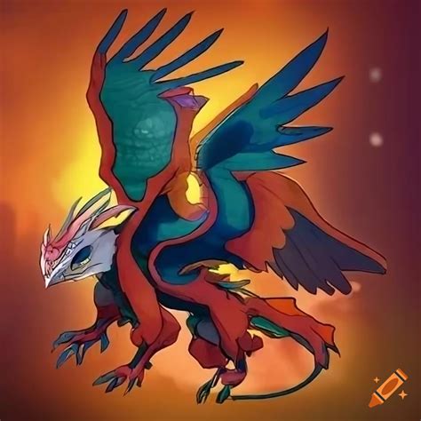 Dragon Type Pokemon Inspired By Garuda Folklore On Craiyon