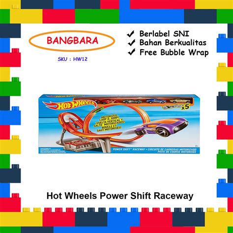 Jual Hot Wheels Power Shift Raceway Track Original Mattel Shopee