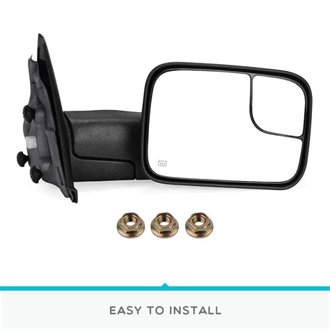 Passenger Right Tow Mirror For Dodge Ram