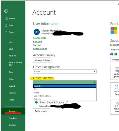 Office 365 Change Your App Theme The Marks Group Small Business