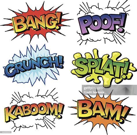 Comic Book Sound Effects Icon Set High Res Vector Graphic Getty Images