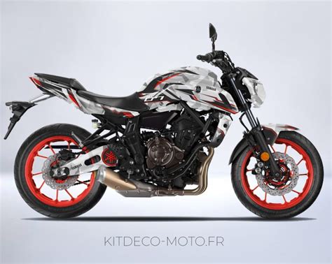 Kit D Co Yamaha Mt Camouflage Rouge Kitdeco Moto Fr