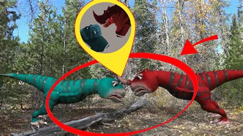 Fang Vs Horned T Rex In Real Life Real Cartoon Fight S2e8 Spore Youtube