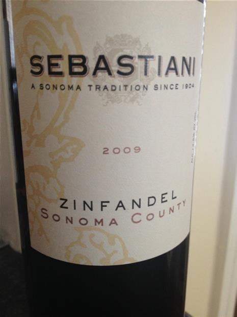 Sebastiani Vineyards Winery Zinfandel Sonoma County Usa