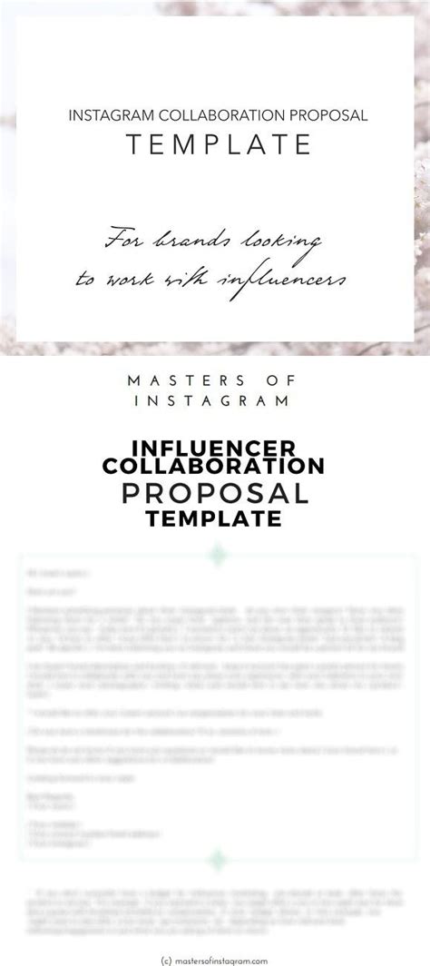 Influencer Collaboration Proposal Template Pdf Template