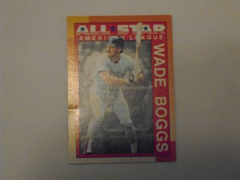 Topps Wade Boggs All Star Baseball Card Boston Red Sox Ebay