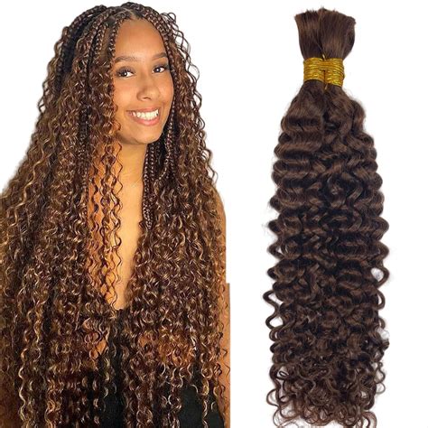 Amazon Human Braiding Hair Deep Curly Bulk Human Hair For