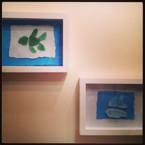 Sea Glass Shadow Box Art I Couldn T Find What I Wanted So I Made It Glass Shadow Box