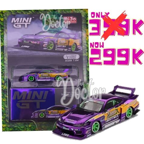 Jual Mini Gt 592 Lbwk Nissan Silvia S15 Xslide Purple Mijo Exclusive