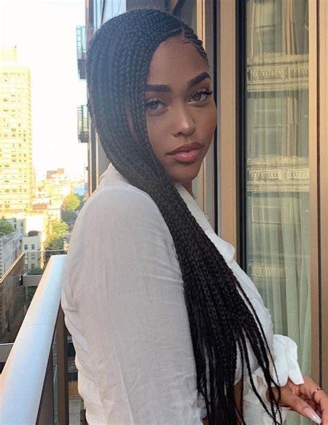 Jordynwoods Jordyn Woods Braids For Long Hair Cornrow Cornrows Hairstyle Braid Blackhair