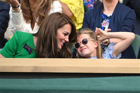 Kate Middleton And Princess Charlotte Coordinate Ruffles For The Eight Year Old’s Wimbledon