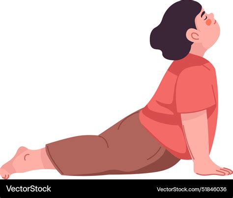 Upward dog yoga pose Royalty Free Vector Image