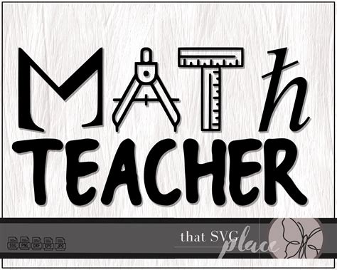 Math Teacher Svg Math Svg Teacher Svg Cricut Cutting File Etsy Israel