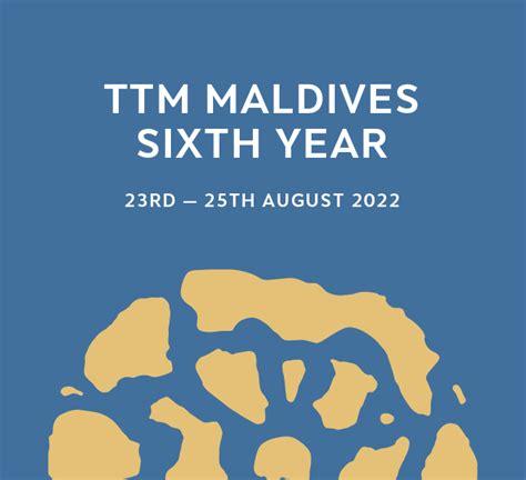 Travel Trade Maldives Ttm Maldives