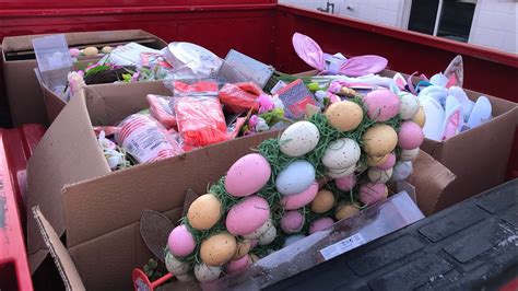 Dumpster Diving Massive Easter Haul Filled My Truck Retail Waste