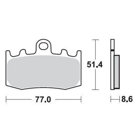 SBS 796HS Front Sinter Motorcycle Brake Pad