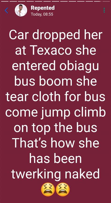 Lady Strips Unclad Runs Mad In Enugu After Car Dropped Her Off Video