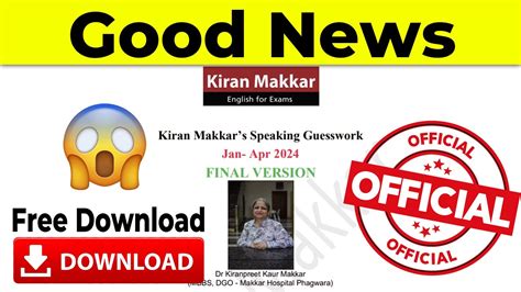 Makkar January To April 2024 Pdf Final Version Makkar Ielts Speaking