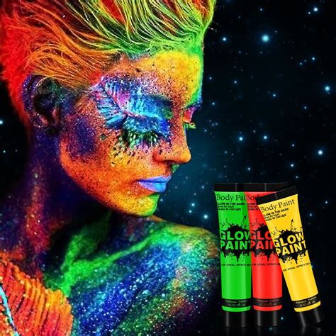 TENVA UV Licht Bodypainting Schminke Schwarzlicht Körperfarbe für Body