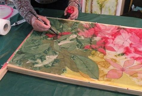 Painting On Stretching Frame Design Enhancement Silk Painting