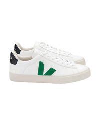 Veja Campo Chromefree Leather Extra White Emeraude Black For Men Lyst