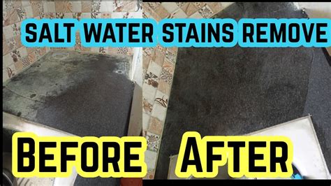 How To Clean Salt Water Stains On Kitchen Counter Top Sink Tap Tiles Remove Hard Water Stains