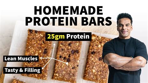 Tasty Homemade Protein Bar High Protein Snack Yatinder Singh YouTube