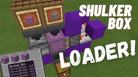 Easy Shulker Box Loader Tutorial Minecraft Bedrock Youtube