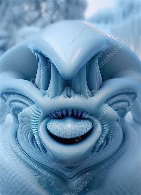 Alien, illustration - Stock Image - F037/1851 - Science Photo Library