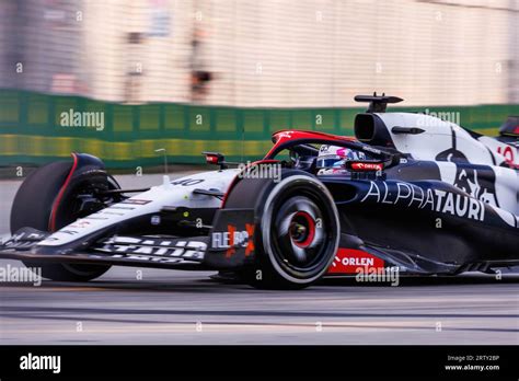 Singapore Singapore 15th Sep 2023 Liam Lawson Of New Zealand Drives