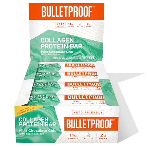 Buy BULLETPROOF Chocolate Chip Collagen Bar 1 58 OZ Online At