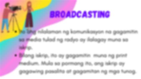 Solution Pagsulat Ng Iskrip Ng Programang Panradyo Studypool