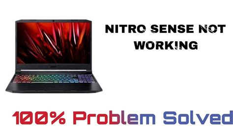 Fix Acer Nitro Sense In Few Mins Youtube