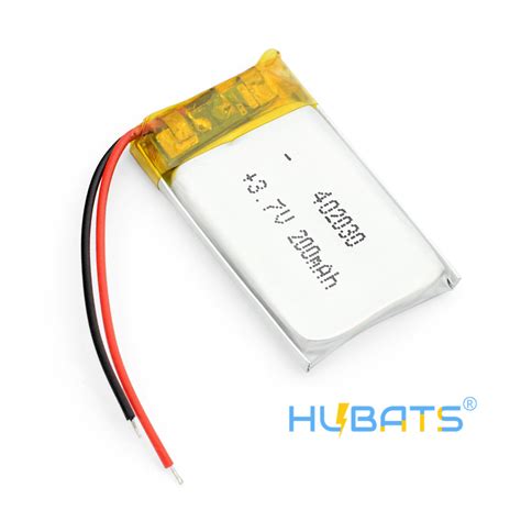 Hubats 37v 402030 200mah Polymer Lithium Battery Li Po Rechargeable Batteries Cell For Mp3 Mp4