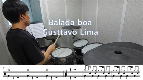 Balada Boa Gusttavo Lima Con Partitura De Bater A Drum Youtube