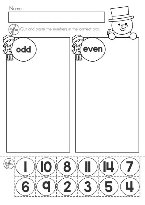 Free Even and Odd Number Worksheets | 101 Activity