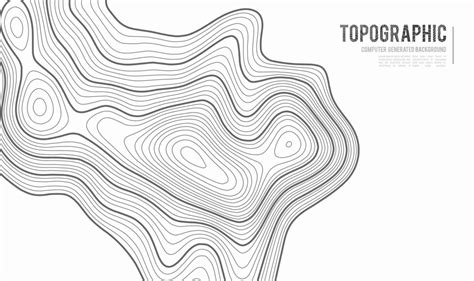 Topographic Map Contour Background Topo Map With Elevation Contour