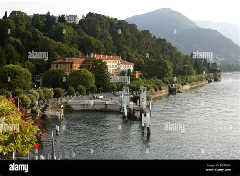 Ferry landing pier, Bellagio, Lake Como, Italy Stock Photo - Alamy