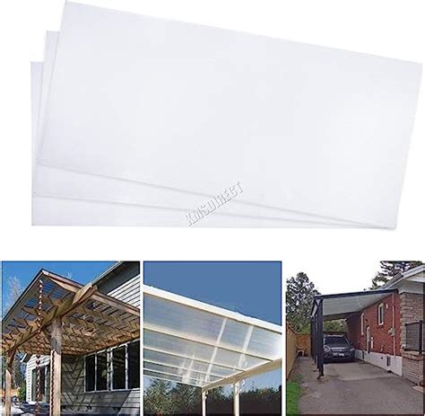 Birchtree 4mm Polycarbonate Greenhouse Sheets 14pcs Twinwall Roofing For Outdoor Glazing Panels