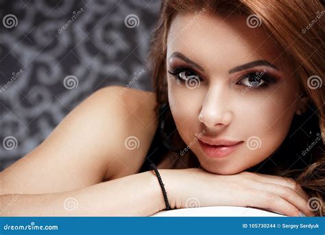 Beautiful Gorgeous Lady In Lingerie Indoor In Interior Pas Stock Photo Image Of Panties