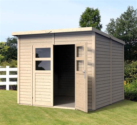 Tuinhuisje Met Sheddak Incl Vloer En Dakleer Kleur Natuur