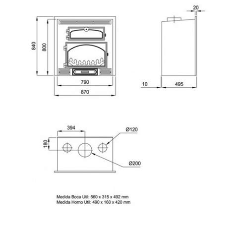 Insertable Everest Con Horno Chimeneas Ru Z