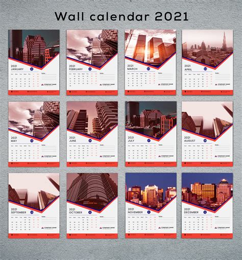 WALL CALENDAR 2021 on Behance